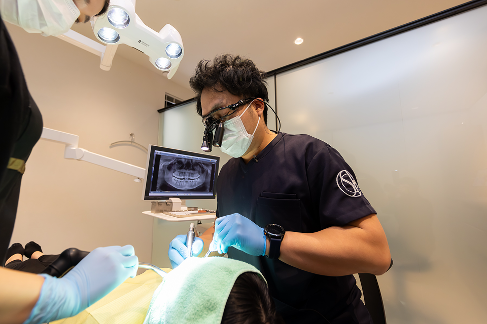 基本治療の処置風景